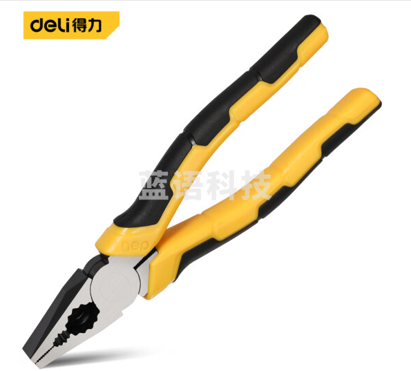 得力 DL100307日式钢丝钳(黄)7寸