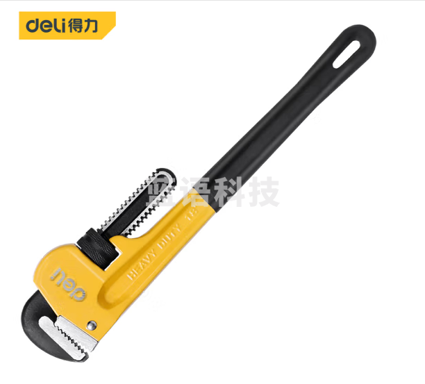 得力 DL2518管子钳(黄)18寸