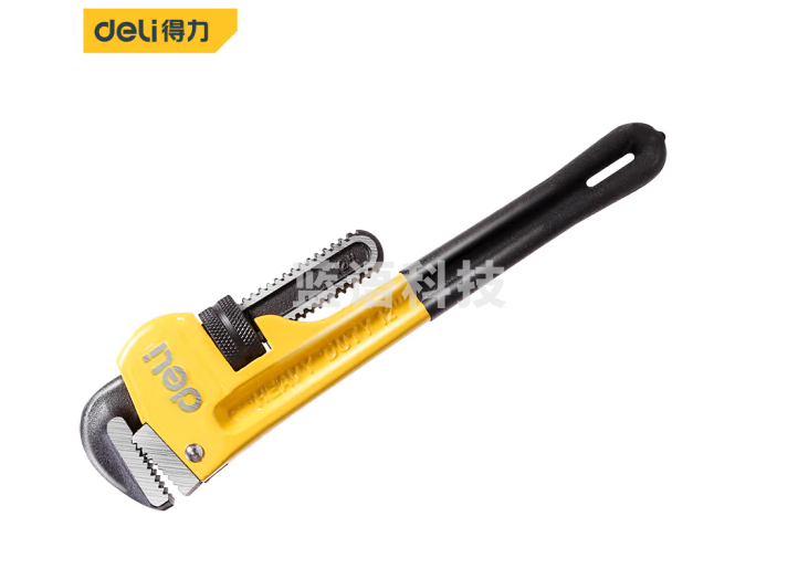 得力 DL2512管子钳(黄)12寸