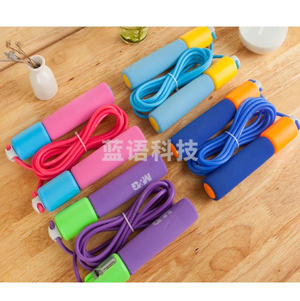 晨光(M&G)经典计数PVC跳绳 儿童运动锻炼可调节跳绳AST97409 橘粉蓝绿颜色随机