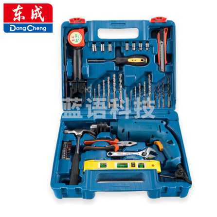 东成(DONGCHENG)冲击钻套装/冲击电钻套装/多功能电钻套装Z1J-FF04-13(500W)4套/件