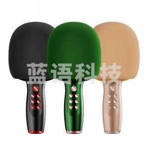 索爱 soaiy MC21音响一体无线蓝牙麦克风话筒 录音主播声卡套装 时尚金