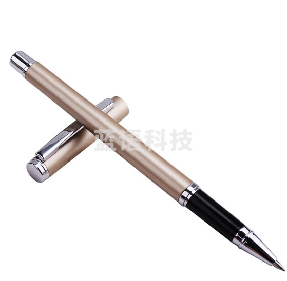 得力 S82金属商务0.5中性笔香槟色 签 字笔碳素笔男女学生办公水笔