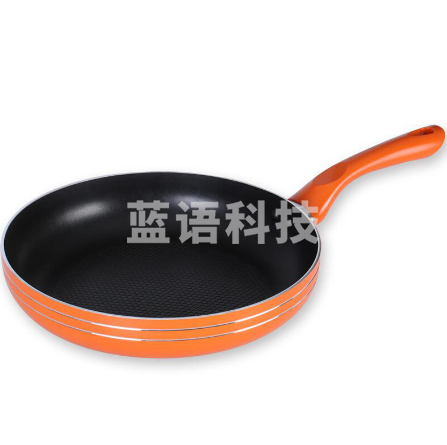 九阳 JLW2601D 煎锅平底锅少油烟不粘锅煎锅牛排煎饼煎蛋燃气电磁炉 26cm 黑橙色