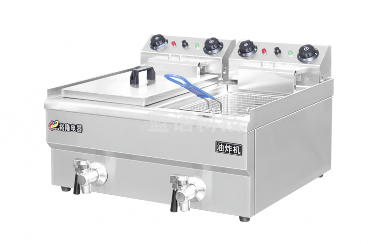裕隆 台式双缸电炸炉