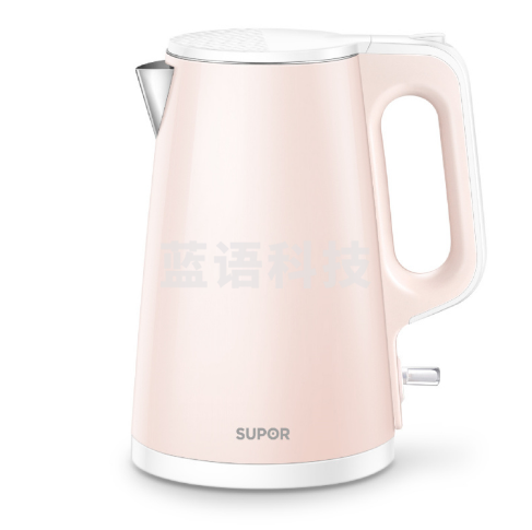 苏泊尔(SUPOR)电水壶SW-15S01A 家用全自动电水壶电热烧水壶1.5L不锈钢自动断电粉色