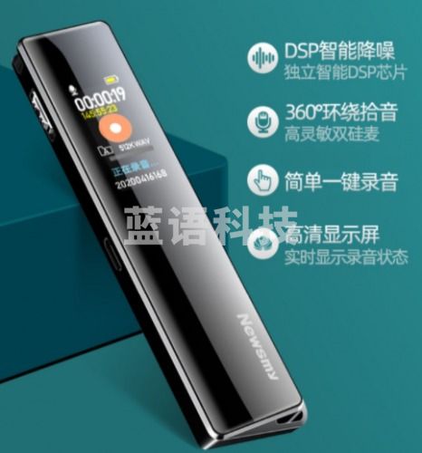 纽曼(Newsmy)录音笔 V03 32G 专业普及微型高清降噪 学习培训商务会议采访 录音器 MP3播放器 哑黑