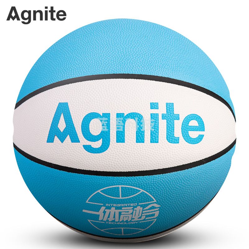 安格耐特(Agnite) F1144_7号PU一体篮球(白色+蓝色)(个)