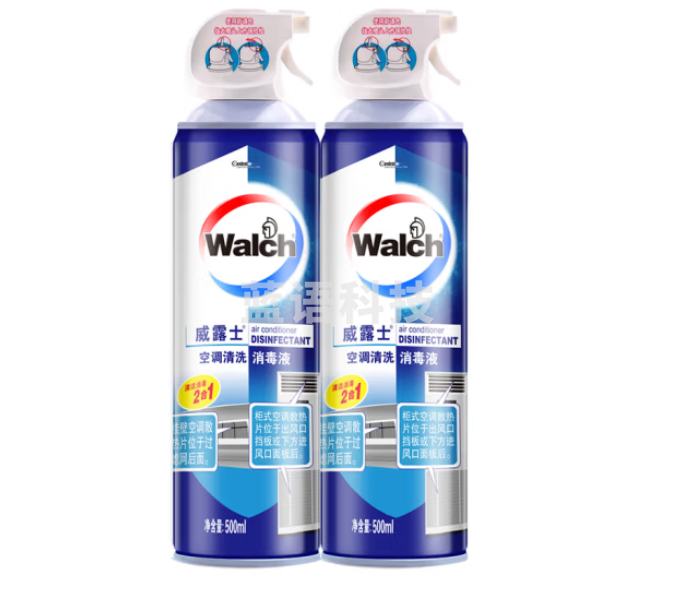 威露士空调清洁剂清洗剂500ml*2瓶 消毒液免洗免拆家用清洗