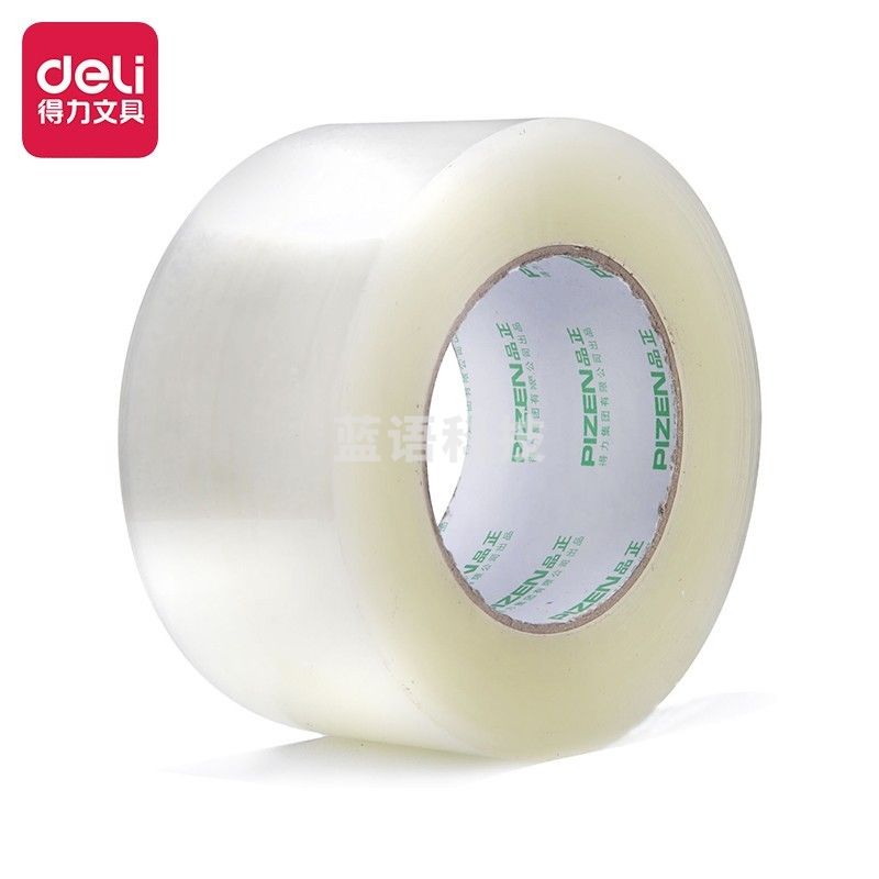得力（deli）30914封箱胶带48mm*200y*45um(透明)(6卷/筒)1筒装
