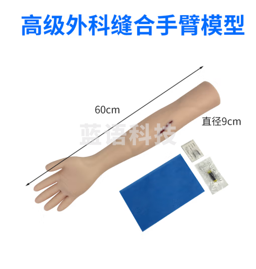 蓝蝶  wai科技能切开缝合练习肠管手臂腿肢上下肢训练模块打结训练模型 wai科缝合手臂模型