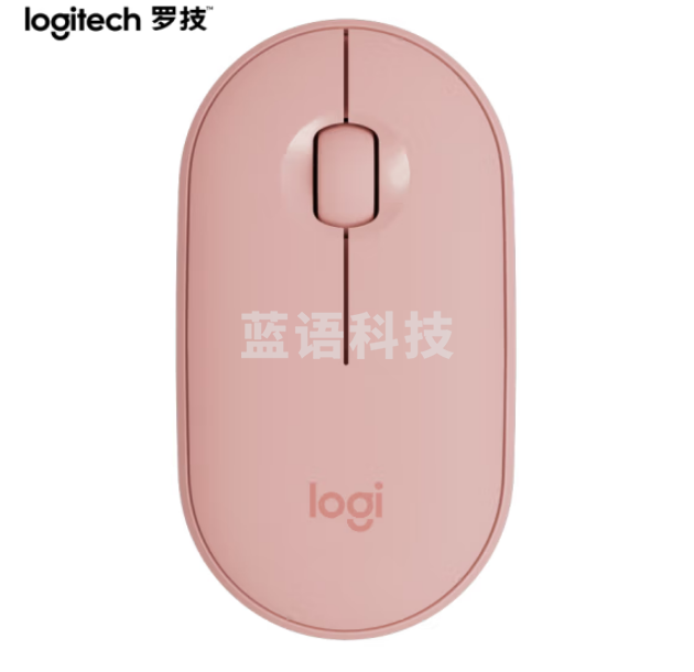 罗技（Logitech）Pebble鹅卵石 鼠标 无线蓝牙鼠标 玫瑰粉