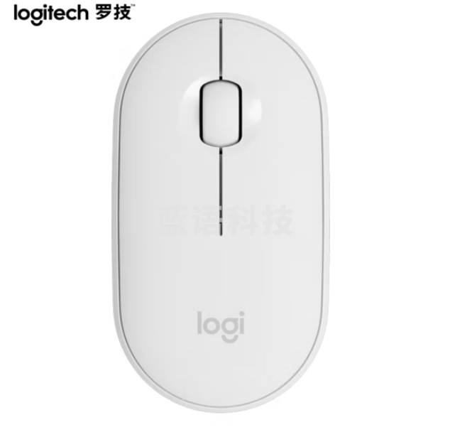 罗技（Logitech）Pebble鹅卵石 鼠标 无线蓝牙鼠标 米白色