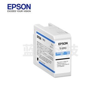 爱普生（EPSON）T47C2 原装墨水 青色（C） (适用P908机器) C13T47C200 50ml