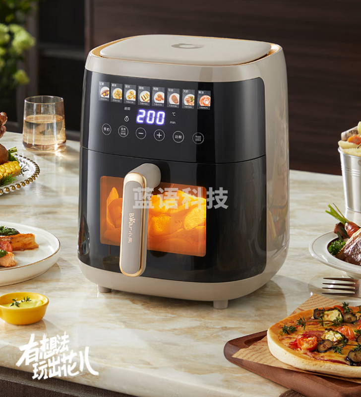 小熊(Bear)空气炸锅 翻面提醒 家用多功能 5L大容量