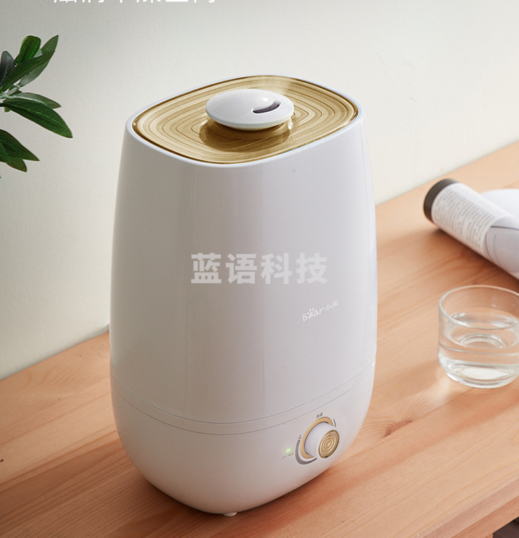 小熊(Bear)加湿器卧室迷你家用办公室桌面银离子材质5L