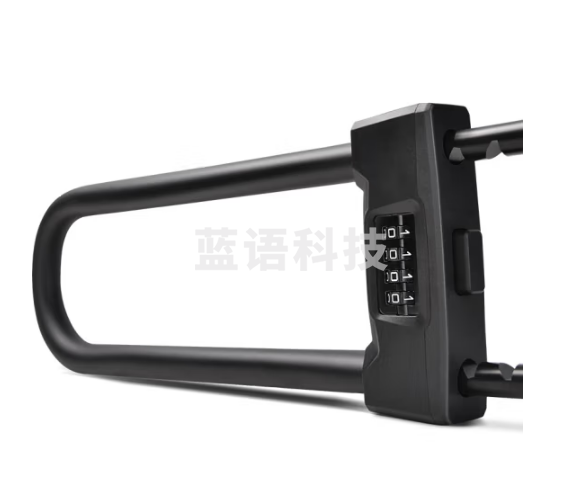 玥玛玻璃门密码锁抗剪U形锁双开办公室商铺玻璃门锁WMMBL901