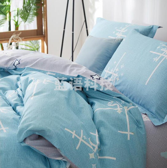 恒源祥TBK2016 兰色星语床上用品四件套(200*230cm)
