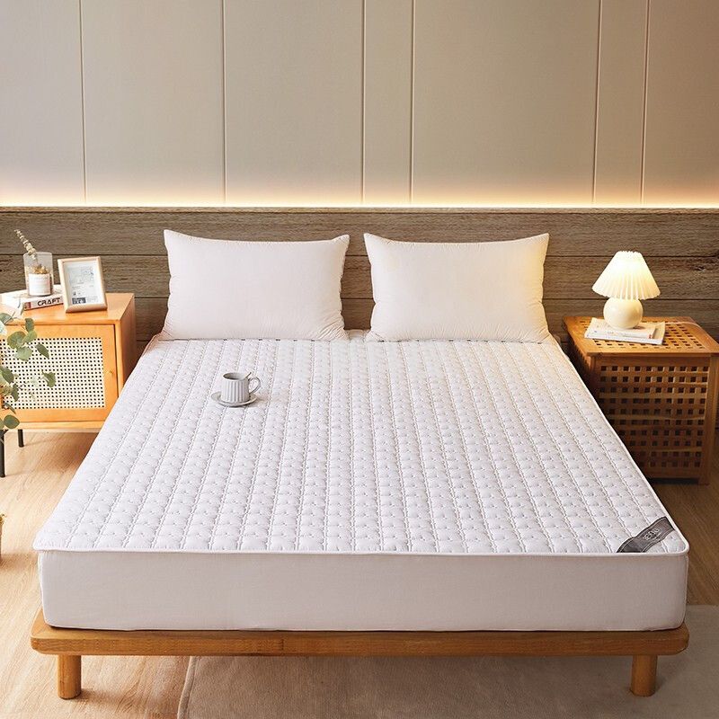 博洋(BEYOND)博洋家纺全棉抑菌席梦思保护床褥子防尘床罩床垫景雅白180*200cm