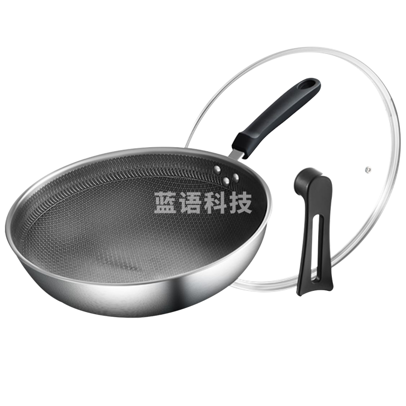 苏泊尔(SUPOR)EC32JKC01 蜂窝晶纹不锈钢炒锅 32CM