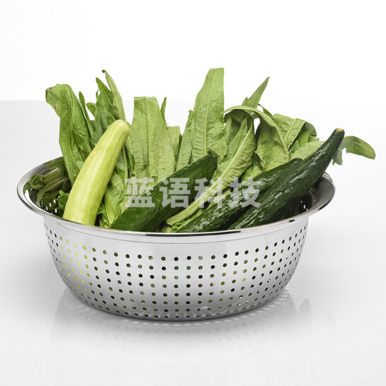 不锈钢漏盆  洗菜滤水篮子厨房沥水篮   36CM
