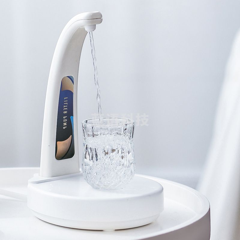 品喻(PINYU)多功能电动抽水器 桶装水饮水机取水神器纯净水桶电动矿泉水吸水泵压水器自动 白色