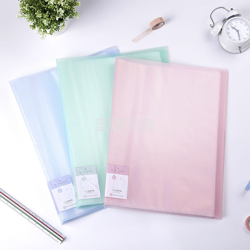 得力72409_60页资料册(蓝色)(单位：个)