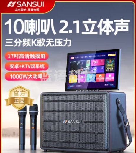 山水（SANSUI）E23音响套装 户外蓝牙音箱低音炮 【1000w+影院级音效+10喇叭】