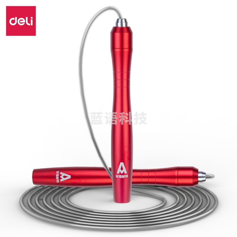 安格耐特(Agnite) FT102钢丝跳绳(无计数)(成人耐力锻炼)(红)(根)