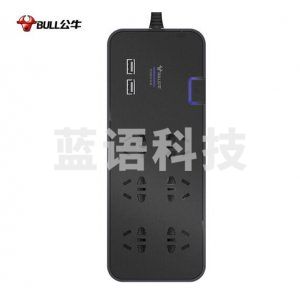 公牛 GN-H306U 抗电涌抗防浪涌插座/插排/排插/接线板 带USB全长3米总控开关六位