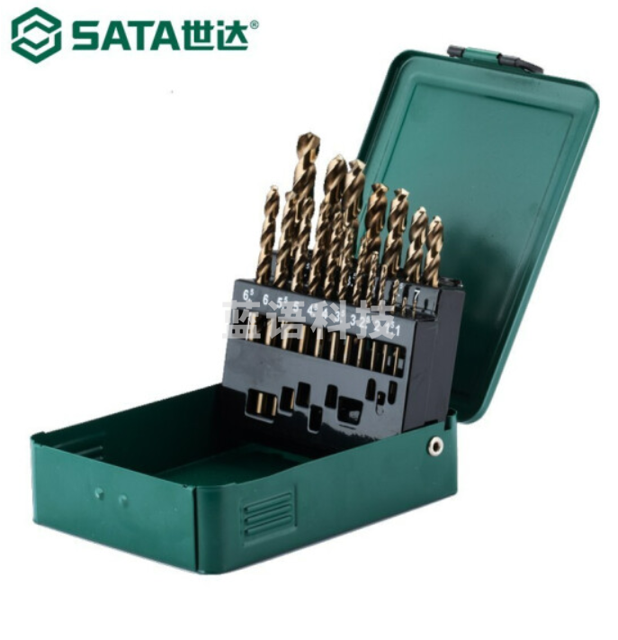 世达(SATA) 52819 19件直柄含钴麻花钻组套 正品保障
