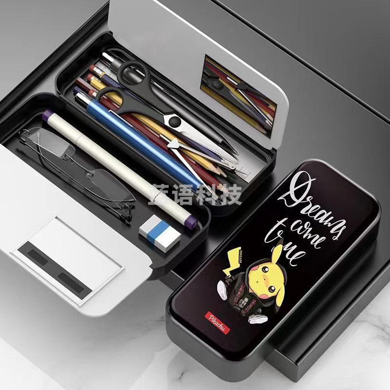 多功能铅笔盒黑色  皮卡丘B
