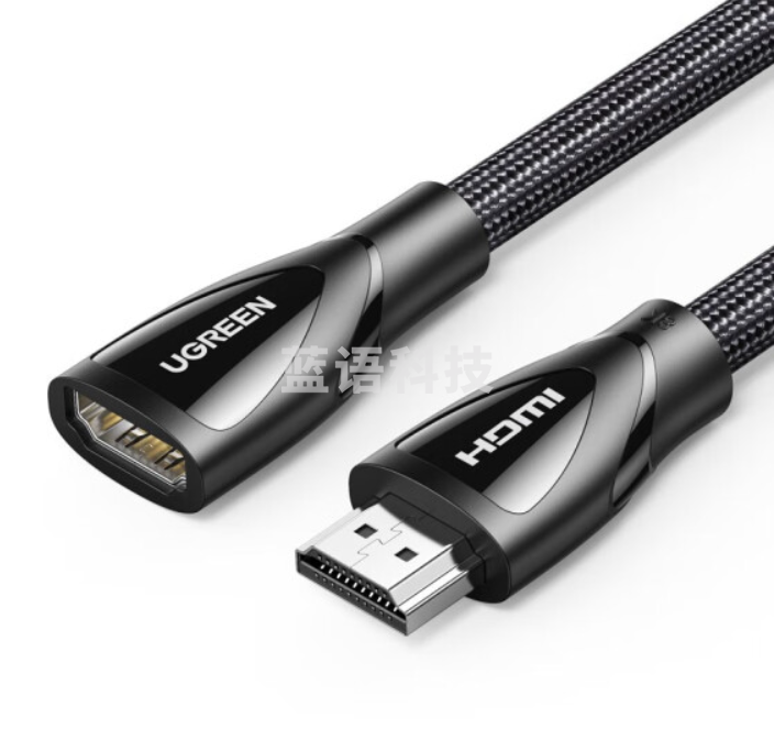 绿联 HDMI 延长线 公对母 8K数字高清线 3D视频线数据连接线 0.5米 连接器 60630 HD158