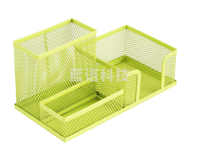 得力(deli) 笔筒创意时尚简约 多功能笔筒办公室用品桌面收纳摆件北欧个性简约笔筒收纳盒金属网纹 随机色 9154