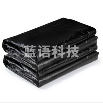 国产垃圾袋干湿分类大号商用物业大垃圾袋加厚75*90cm平口黑色垃圾袋50只装JL-0776