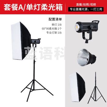 天影视通直播影视补光灯演播室球灯柔光灯 Y300D单灯 套餐二