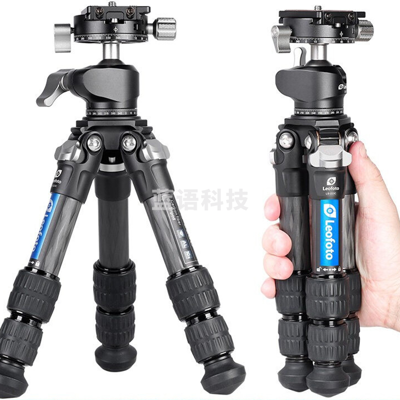徕图 三脚架 LS-223C+LH-25R 碳纤维，22管径，3节，三脚架+云台套装，球形云台