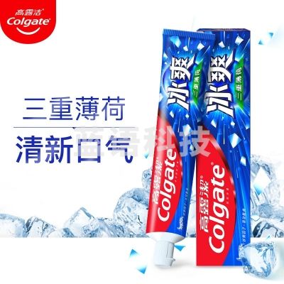 高露洁(Colgate)冰爽薄荷牙膏 120g 清新口气牙渍