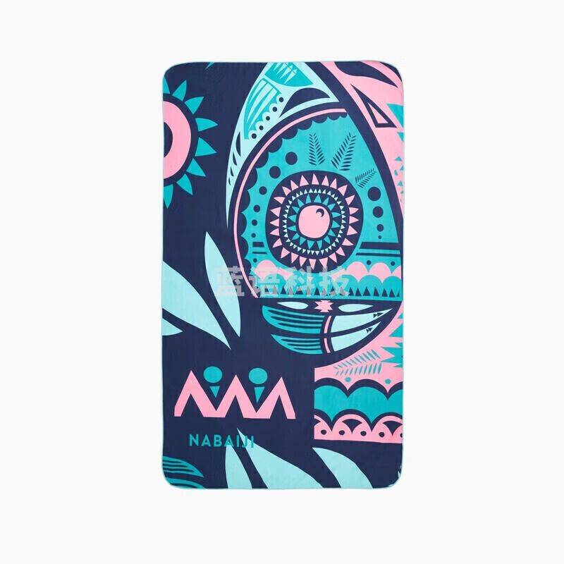 迪卡侬 游泳运动毛巾吸水浴巾女沙滩巾旅行快干便携健身NABW【绿野仙踪-扣子款】L码/130X80CM均码 4631441 4631441