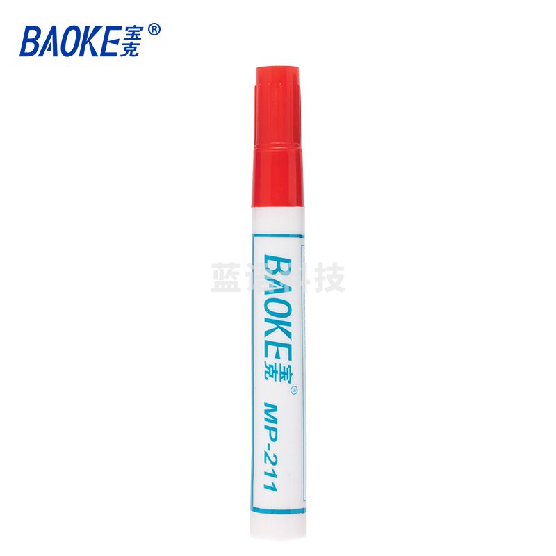 宝克 MP-211红色记号笔   10支装