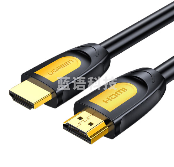 绿联 HD101 HDMI线 长线工程级 4K数字高清线3D视频线 笔记本电脑机顶盒连接电视显示器 黄黑头 1.5米 10128