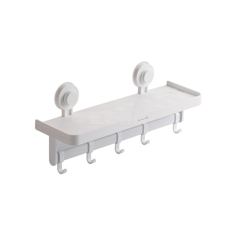 茶花255009卡乐免打孔吸壁置物架挂钩白色/24个/箱(个)