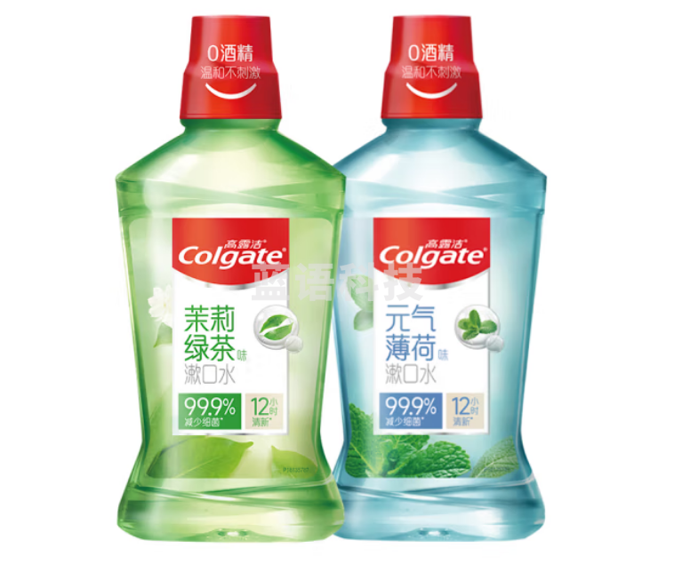 高露洁（Colgate）茶健漱口水500ml+冰爽漱口水500ml套装
