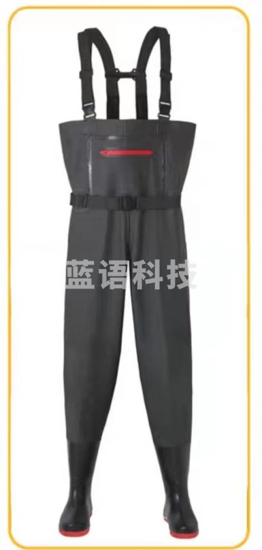 连体下水裤 半身连体皮叉捕鱼水裤