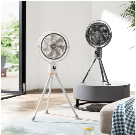 摩飞电器（Morphyrichards）电风扇 家用无线立式风扇落地扇 户外长续航遥控直流变频伸缩便携电扇 MR3700白