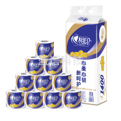 心相印 140g卷纸巾 4层 10卷/提