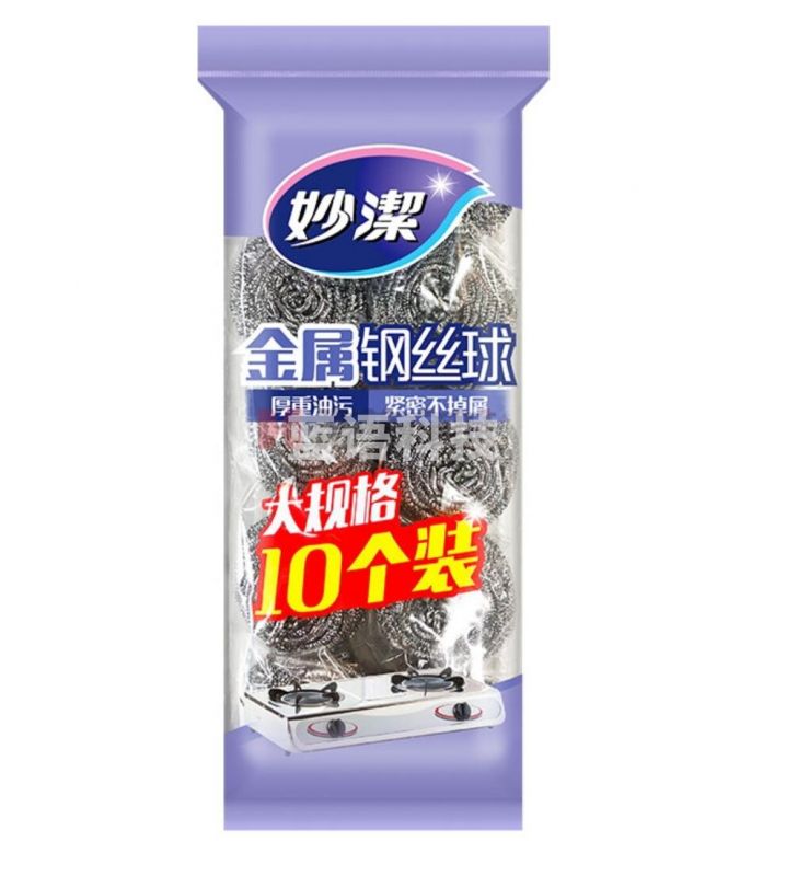 妙洁(MIAOJIE) 铁刨花 钢丝球 10个/包