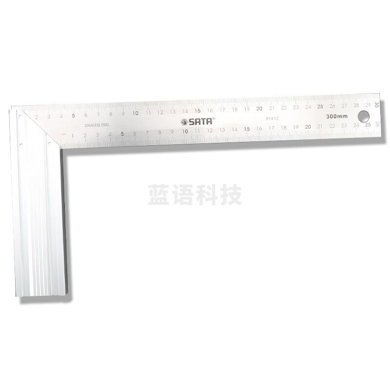 世达SATA－91412铝柄钢直尺(把)