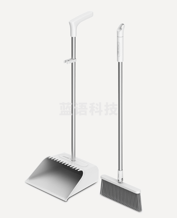 嘉世精选 防风梳齿型扫把簸箕套装 家用扫地扫头发 扫帚畚箕组合两件套