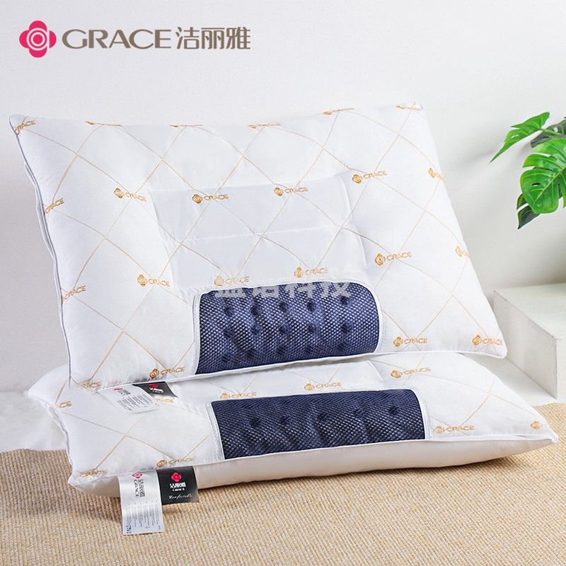 洁丽雅 枕芯决明子枕头 颈椎枕荞麦枕 决明子磁石立体 单只装